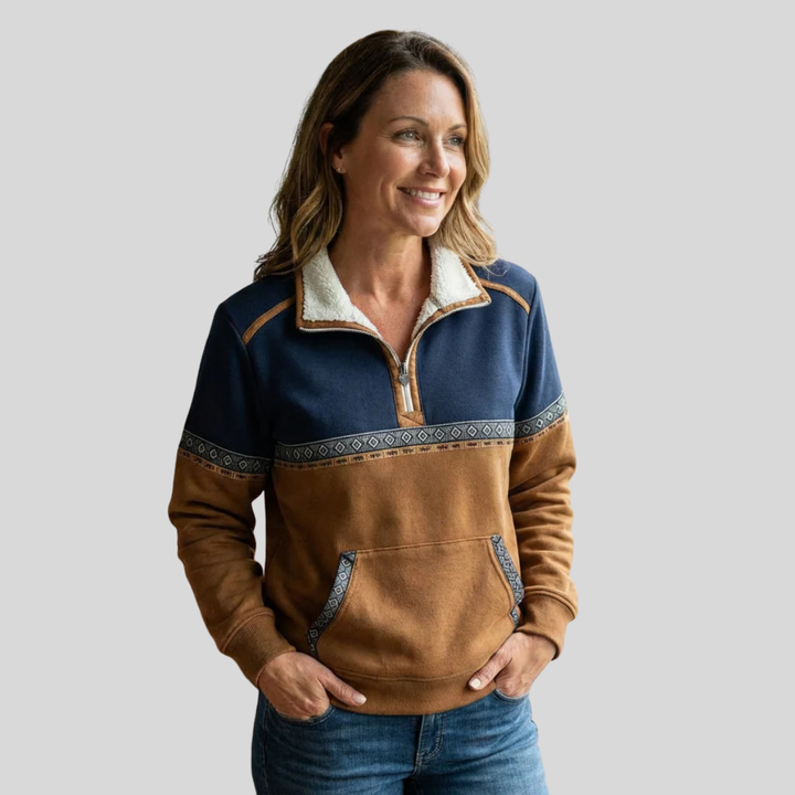 Élise | Pull Demi-Zip Chaleureux