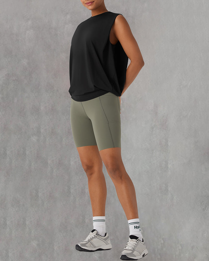 Gilet Sans Manches Col Rond Sport