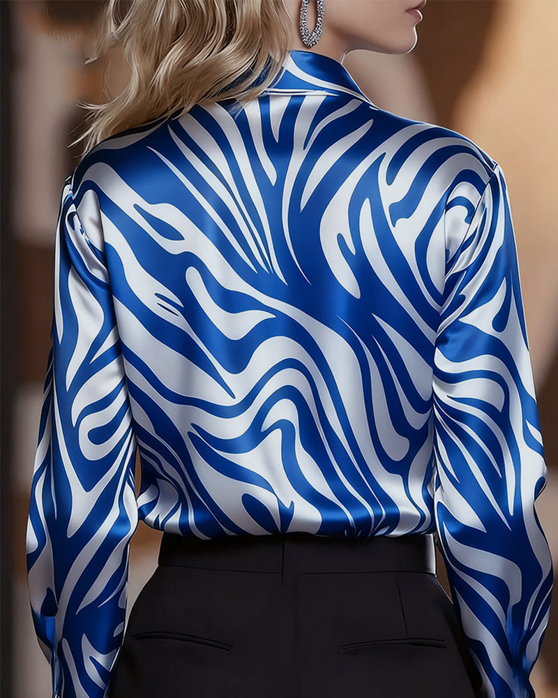 Chemise Imprimée Élégante Et Tendance