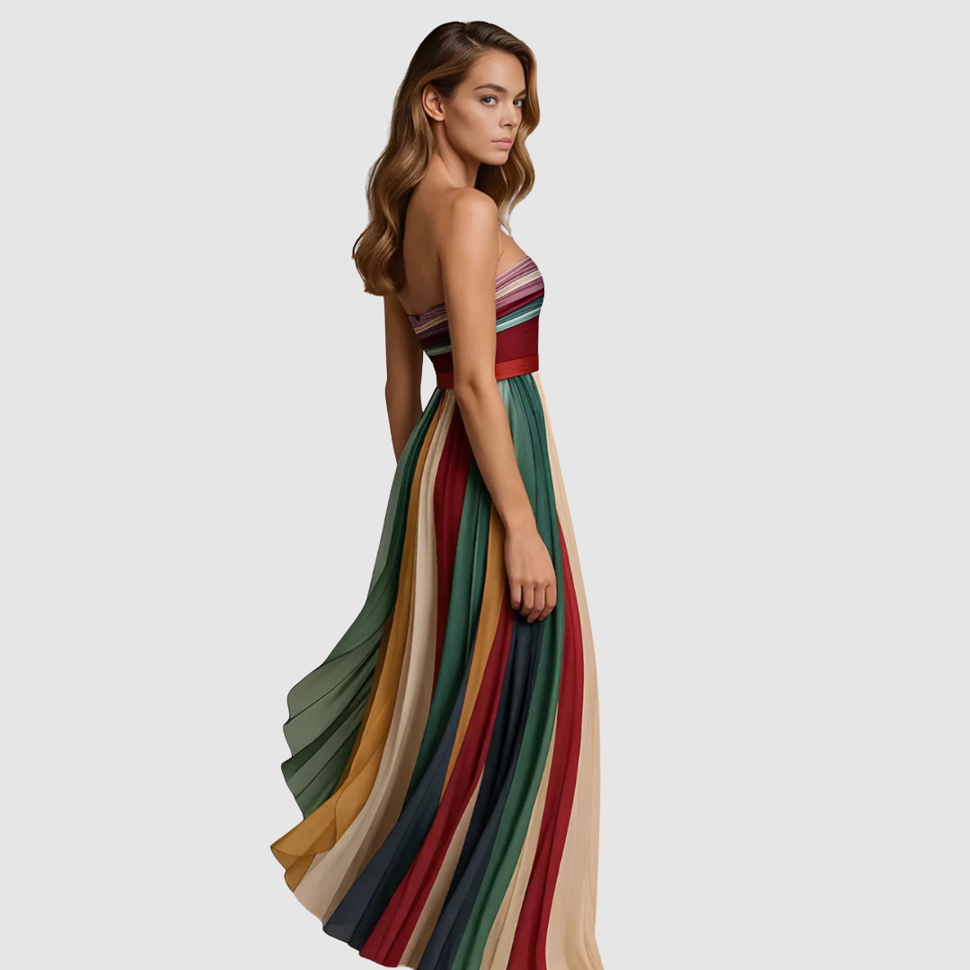 Capucine | Robe sans manches colorée
