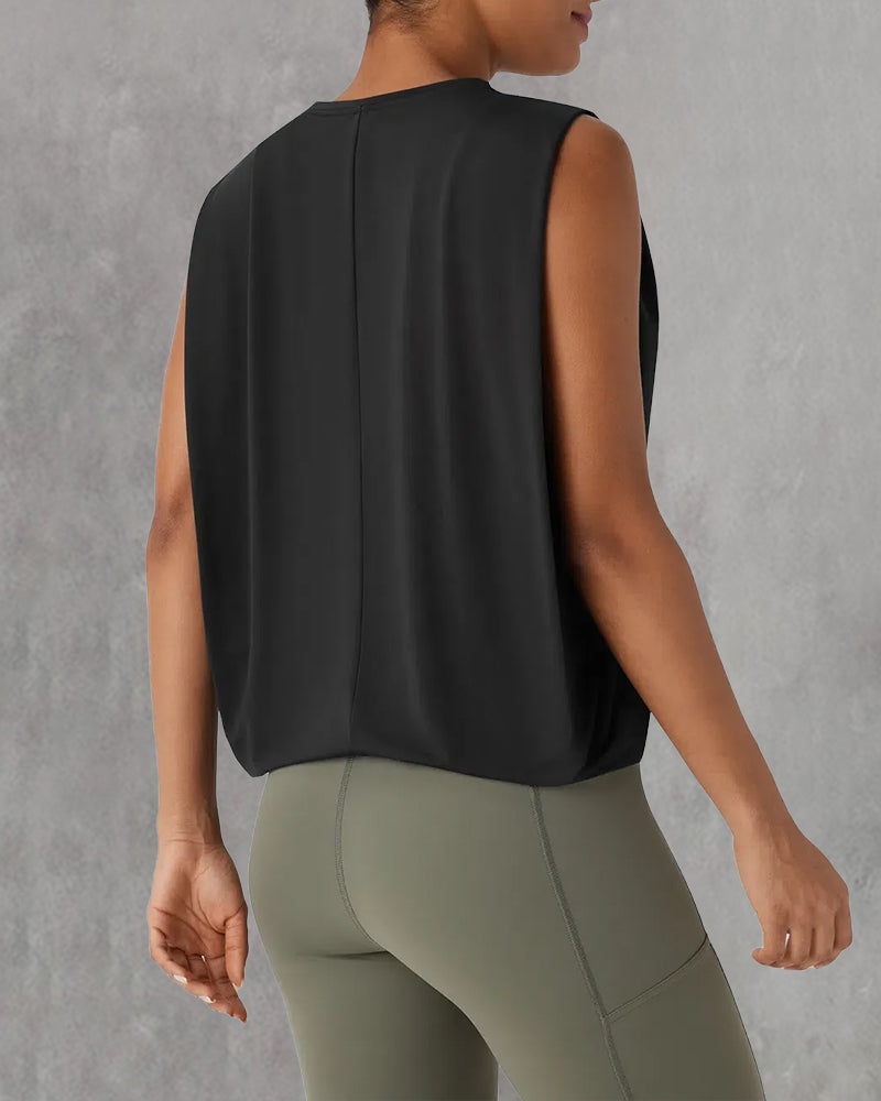 Gilet Sans Manches Col Rond Sport