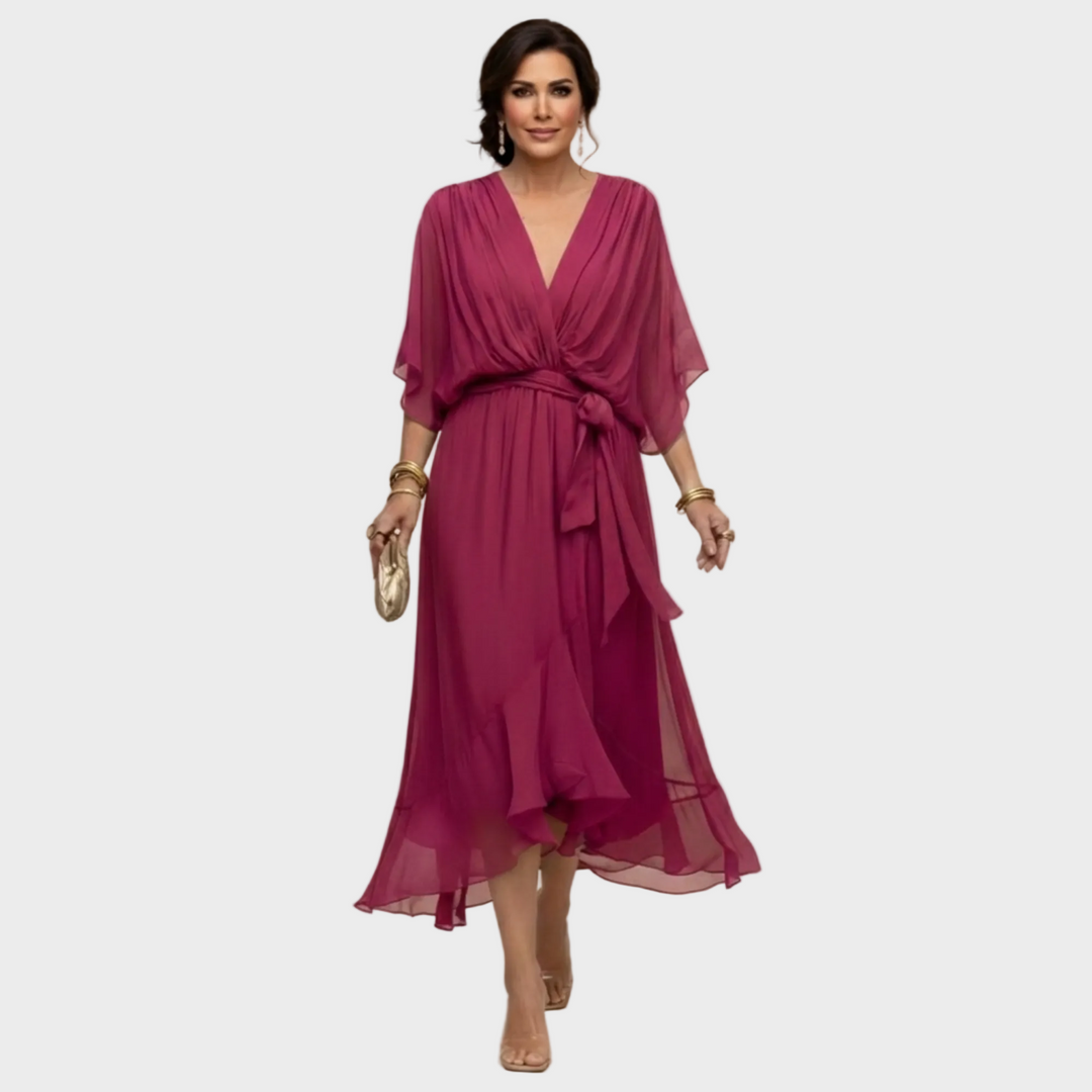 Inès | Robe avec décolleté en V