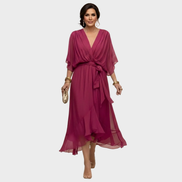 Inès | Robe avec décolleté en V