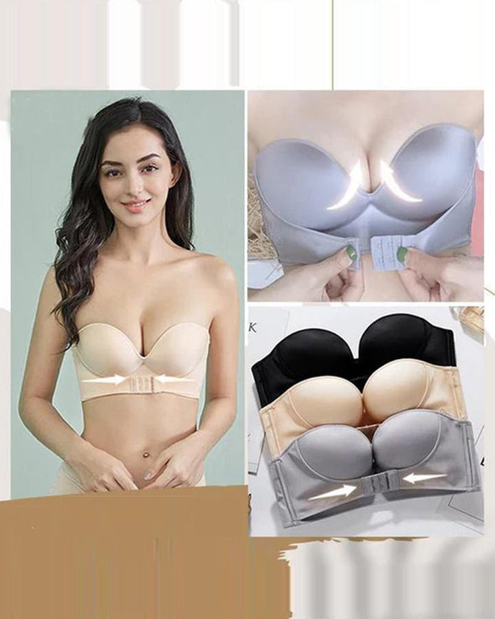 Soutien-gorge sans bretelles avec boucle sur le devant