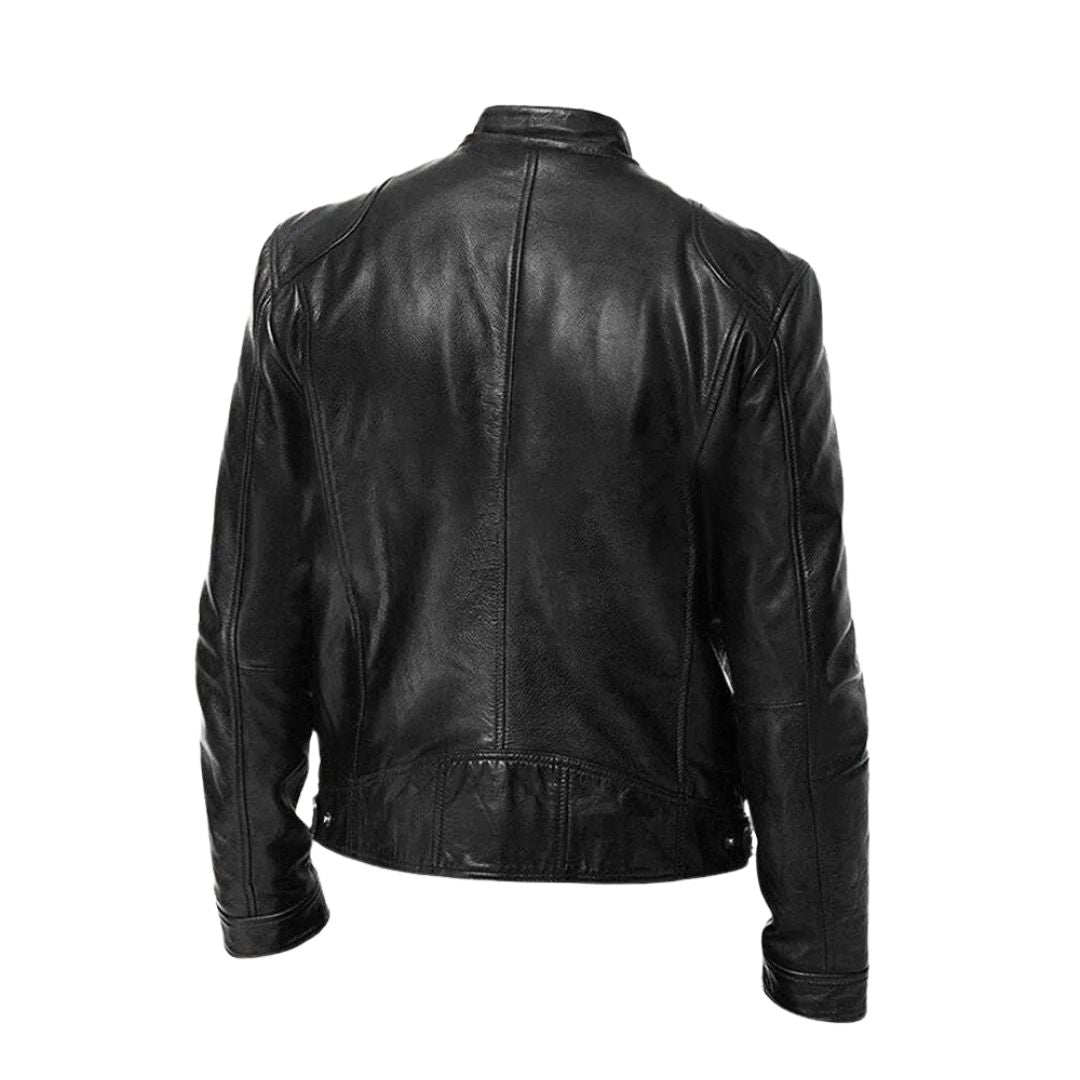 Hugo | Veste en cuir décontractée