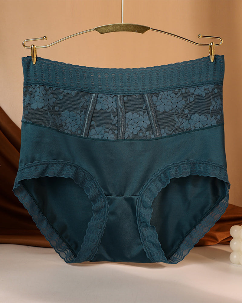 Culotte Taille Haute En Dentelle Pour Femmes