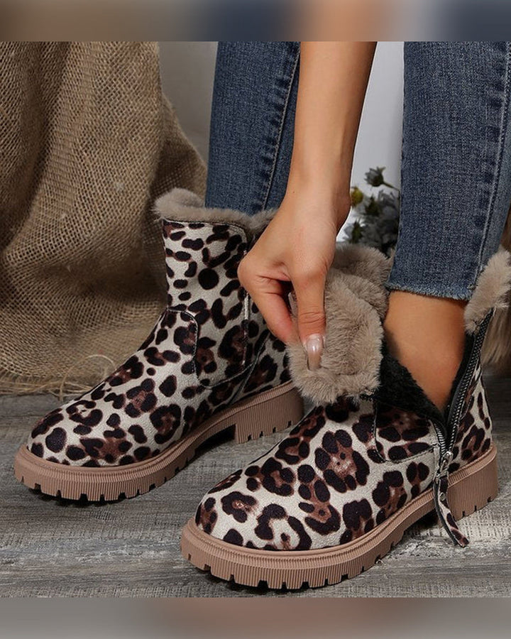 Bottes D’Hiver Pour Femme Avec Doublure En Polaire
