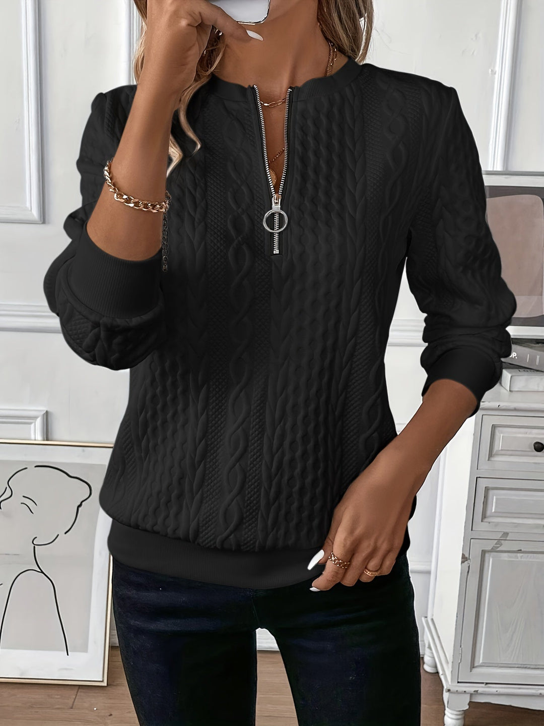 Chloé | Pull Torsadé à Zip