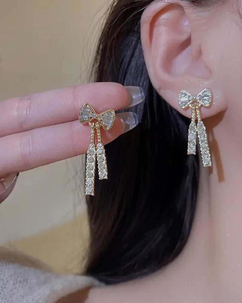 Boucles d’Oreilles Papillon Scintillant