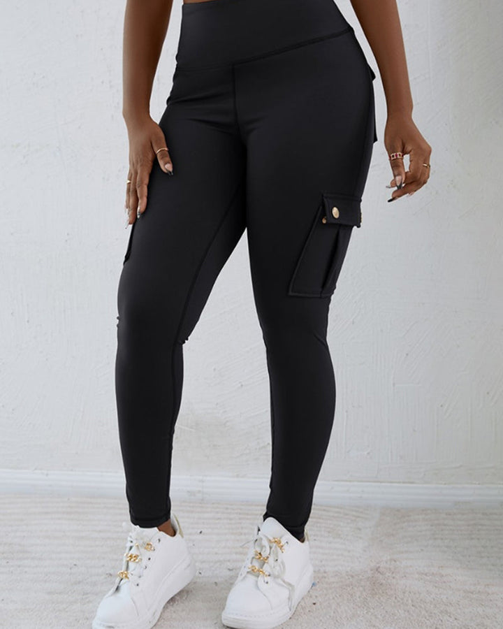 Pantalon taille haute avec poche et séchage rapide