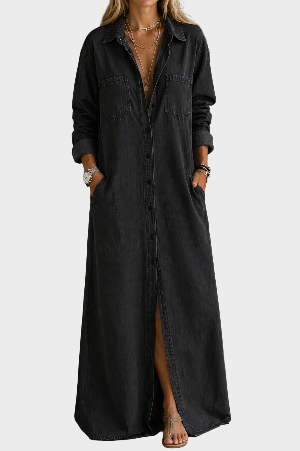 Léa | Robe Avec Boutons