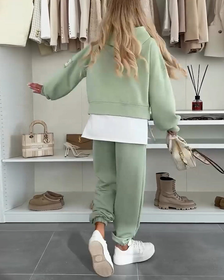 Ensemble Décontracté Sweat à Capuche Et Pantalon