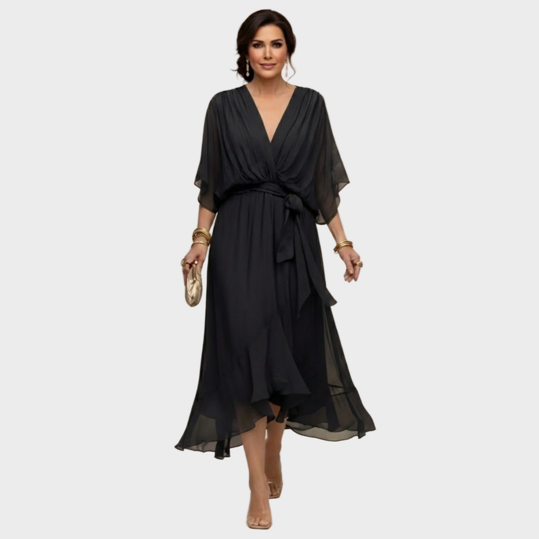 Inès | Robe avec décolleté en V