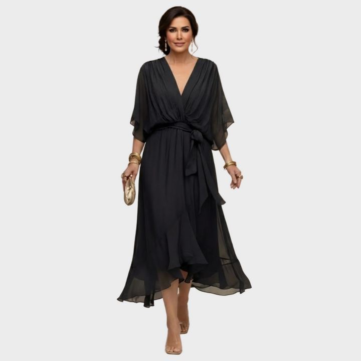 Inès | Robe avec décolleté en V