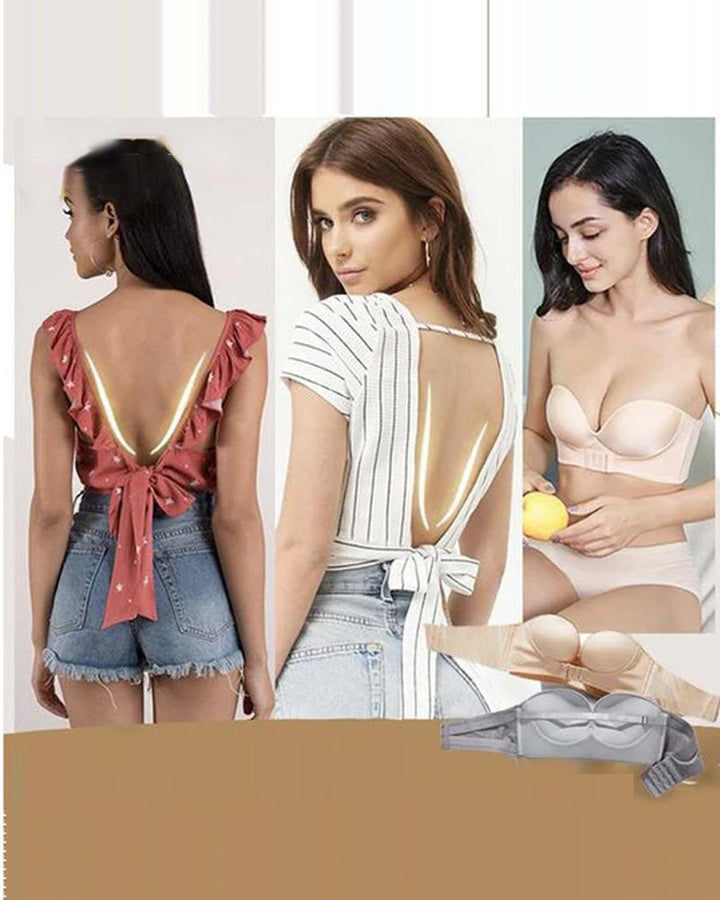 Soutien-gorge sans bretelles avec boucle sur le devant