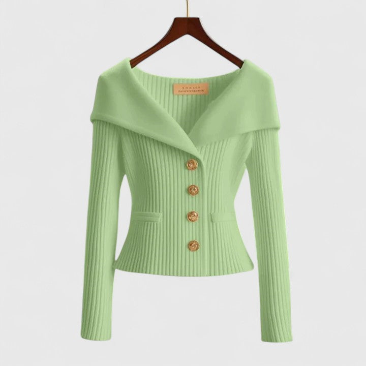 Margaux | Veste en Maille à la Ligne Élégante
