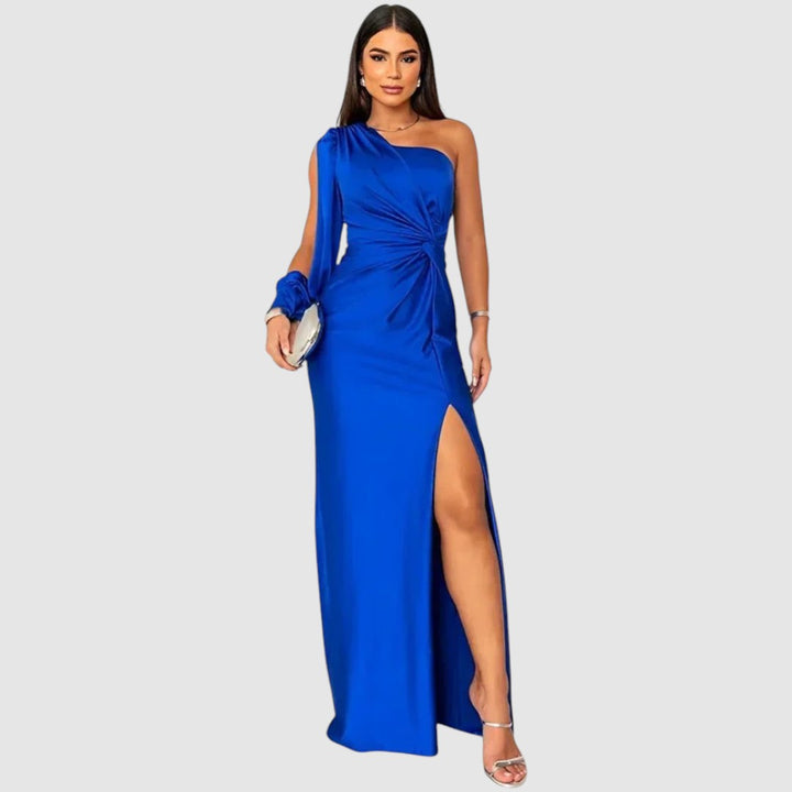 Élise | Élégante robe maxi asymétrique