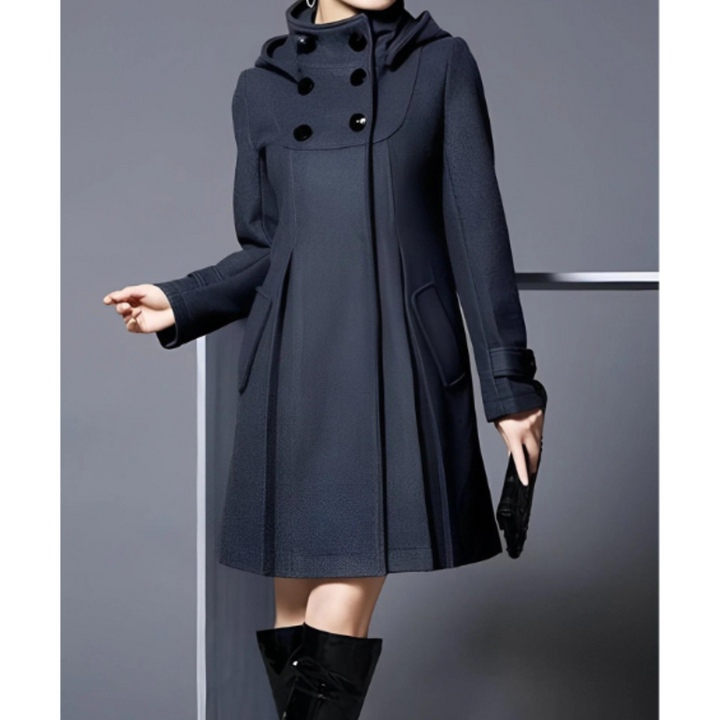 Hannelore | Manteau à capuche au design hivernal élégant pour femme