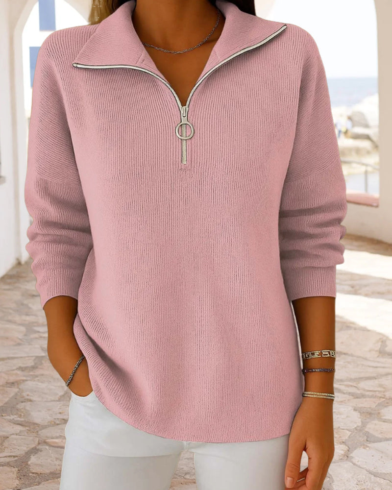 Pull Tendance À Demi-Zip