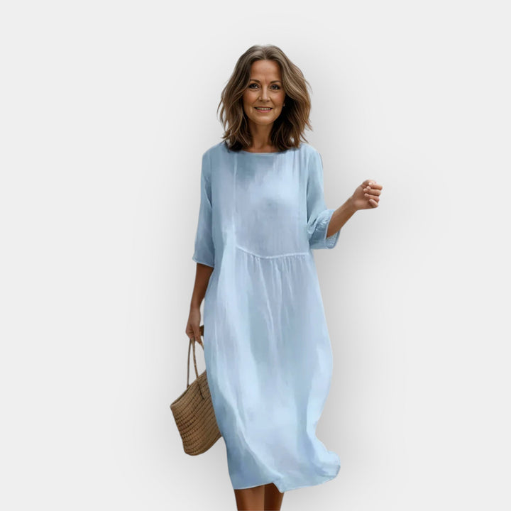 Robe à Coupe Confortable pour le Ventre