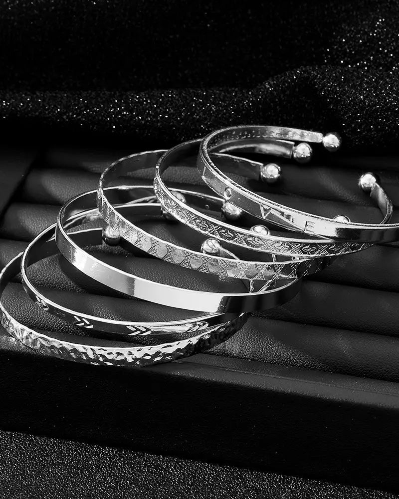 Bracelet étoile à six branches lot de 7 pièces