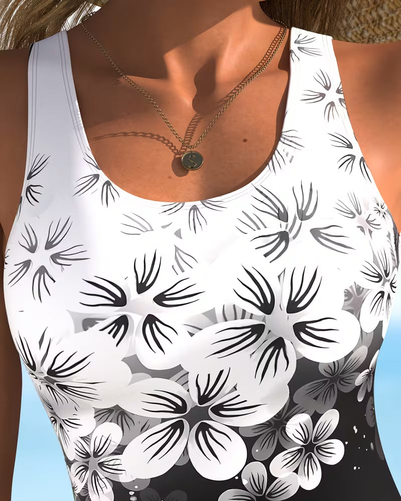 One-Piece Mode Imprimé Fleuri