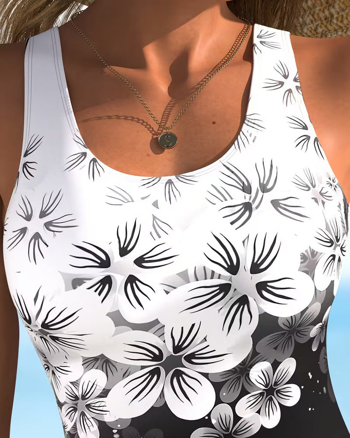 One-Piece Mode Imprimé Fleuri