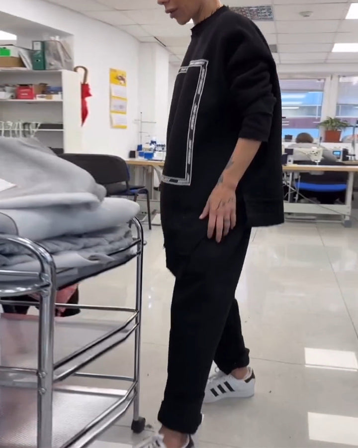 Costume Décontracté à La Mode Ample Et Confortable
