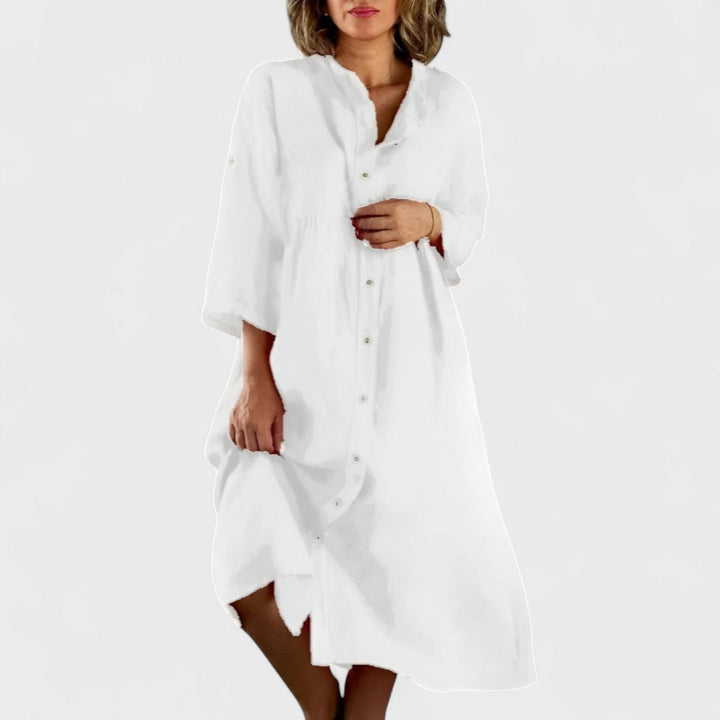 Élise | Robe Chemise Coton-Lin
