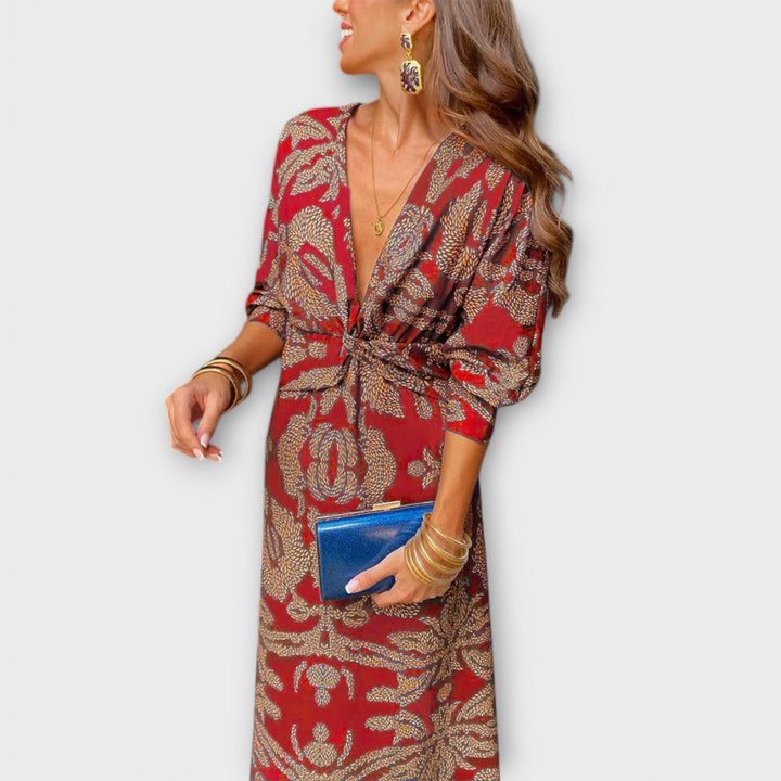 Inès | Robe Élégante aux Manches Longues