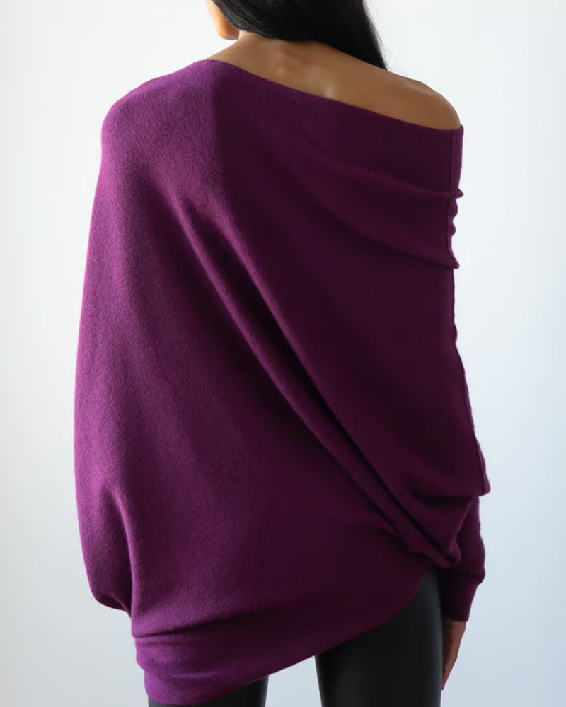 VÊtement Maille Asymétrique Drappé Et Innovant