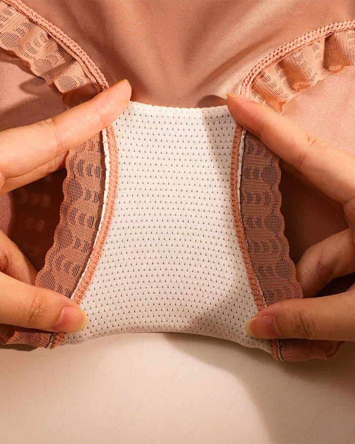 Culotte Taille Haute En Dentelle Pour Femmes
