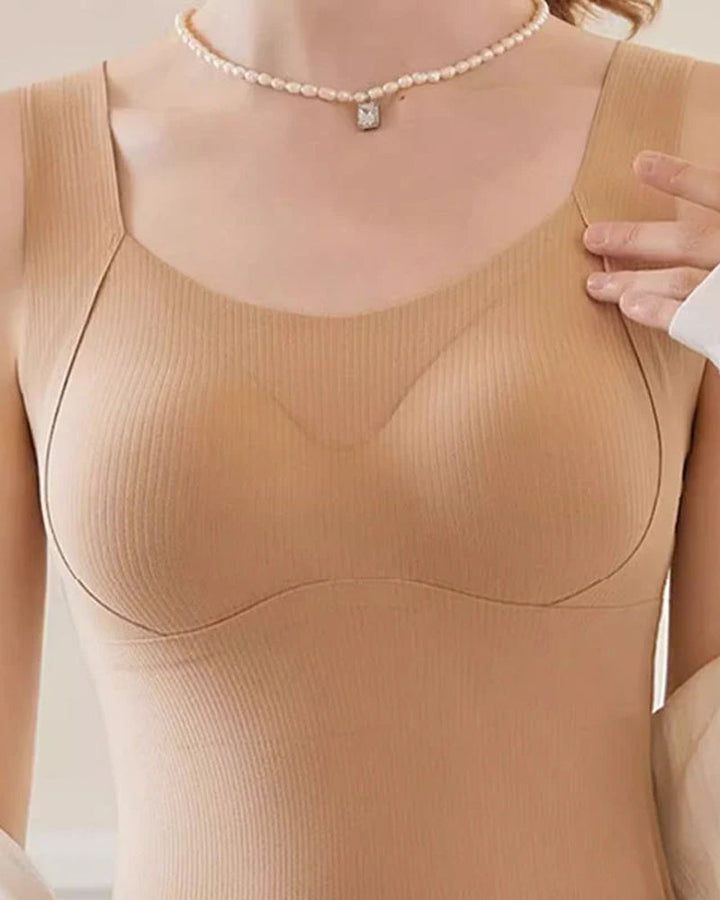 Bra Femmes Maillots De Corps Thermiques Avec Intégré