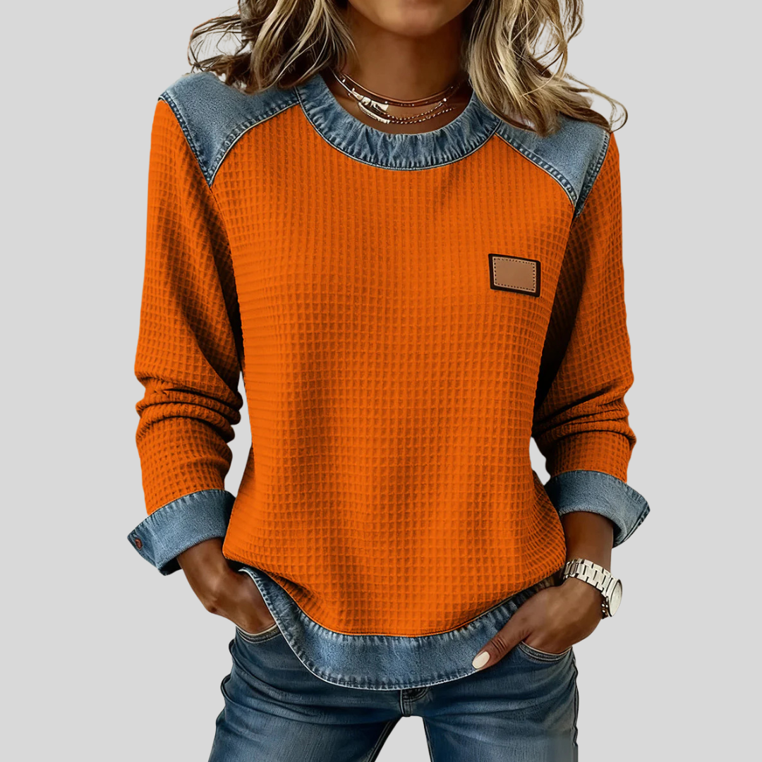 Élise | Pull Sportif avec Détails Contrastants