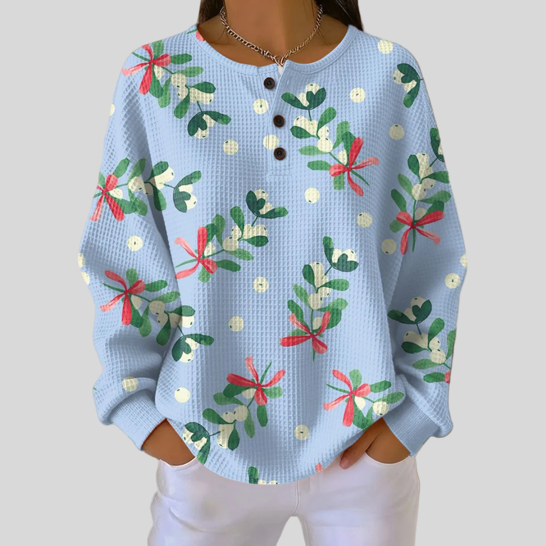 Margaux | Sweatshirt Christmas Motif Floral