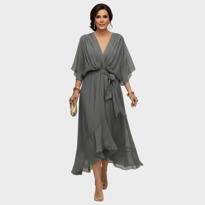 Inès | Robe avec décolleté en V