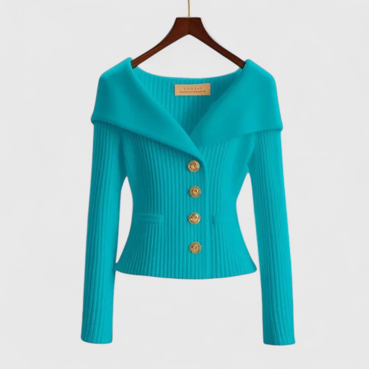 Margaux | Veste en Maille à la Ligne Élégante