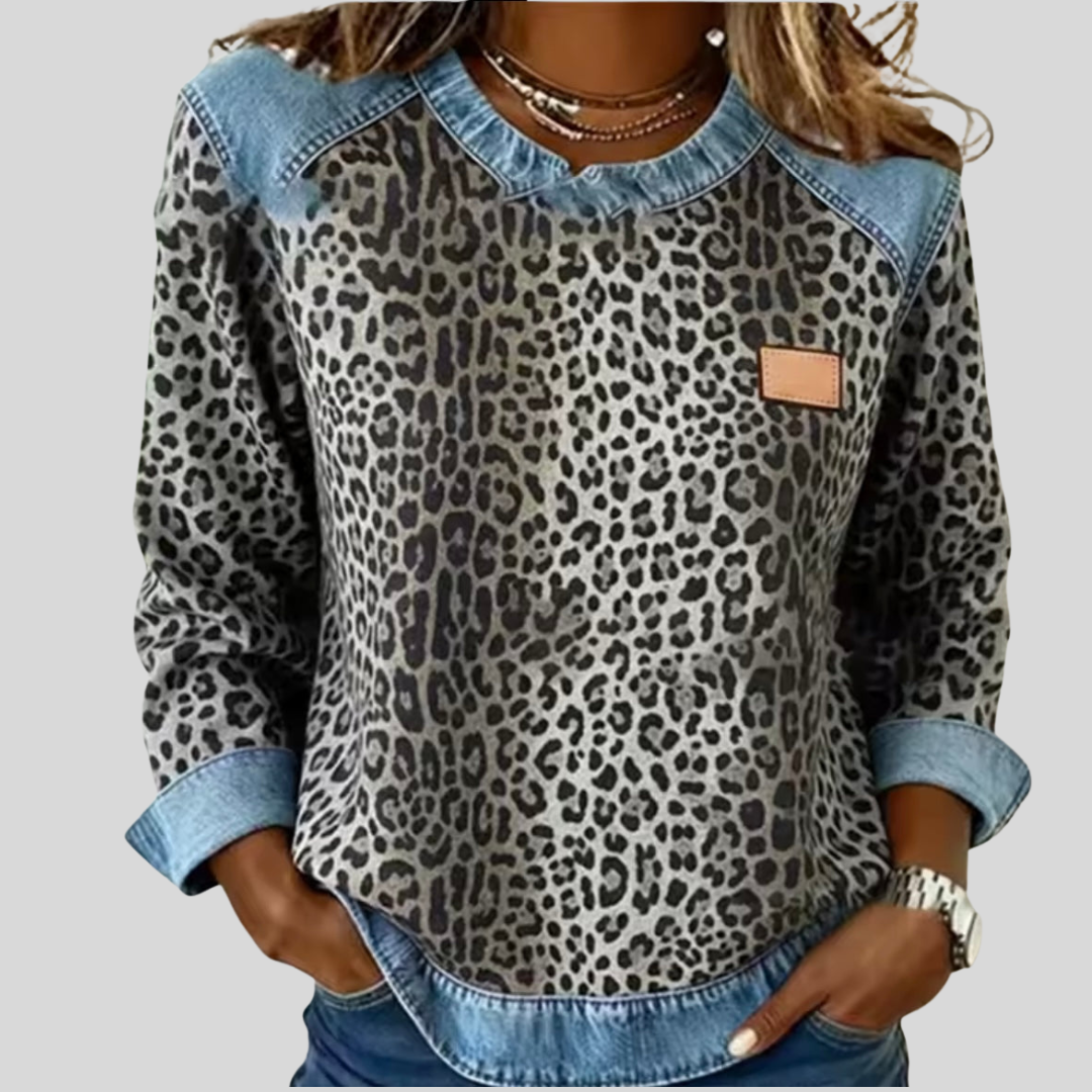 Capucine | Pull Raffiné avec Col Contrasté