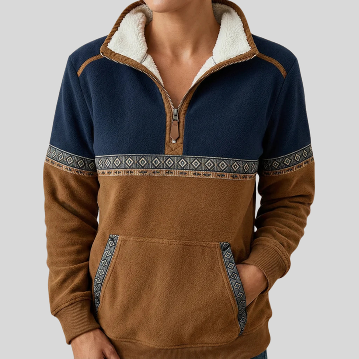 Élise | Pull Demi-Zip Chaleureux