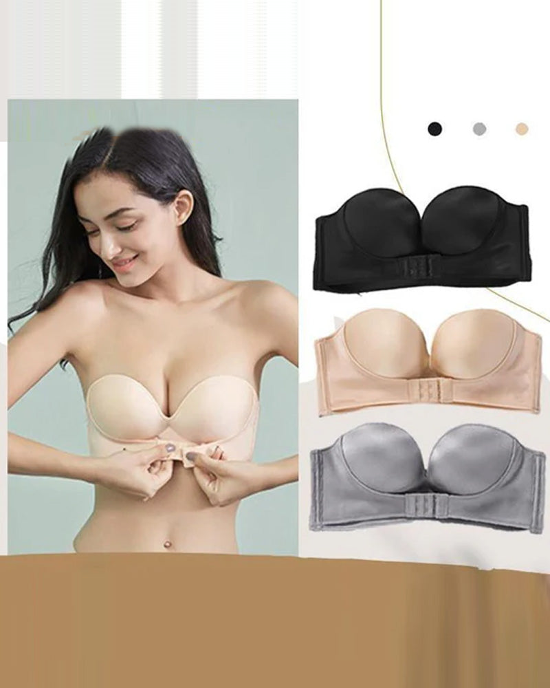 Soutien-gorge sans bretelles avec boucle sur le devant