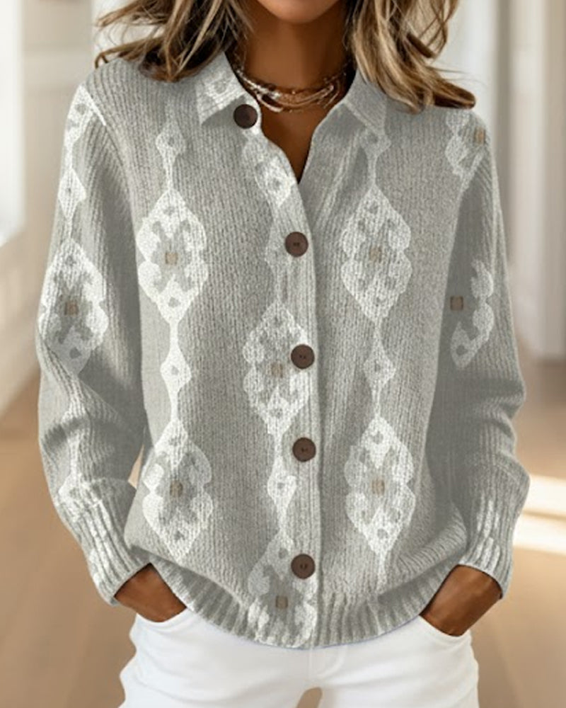 Gilet Col Polo Simple Rangée