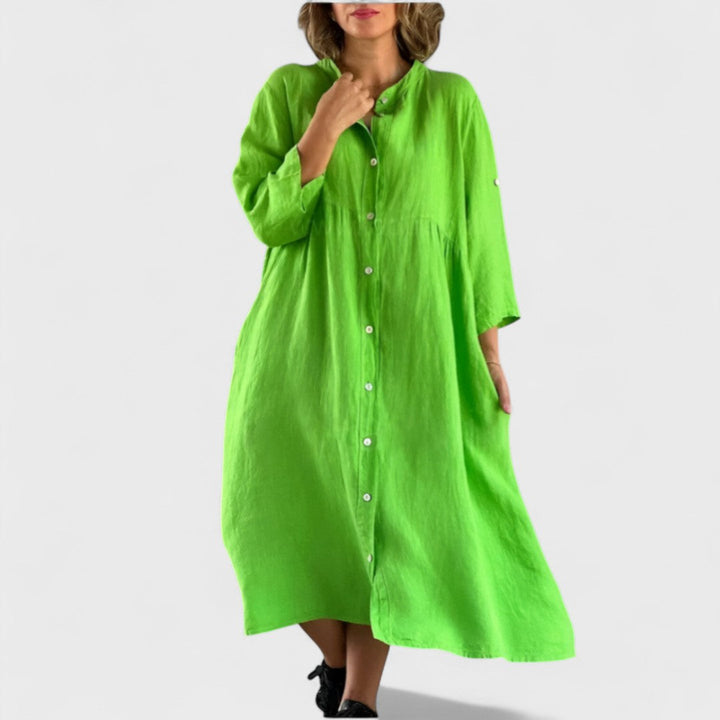Élise | Robe Chemise Coton-Lin