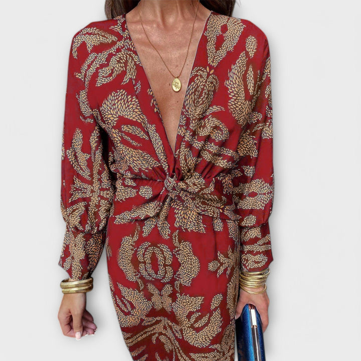 Inès | Robe Élégante aux Manches Longues