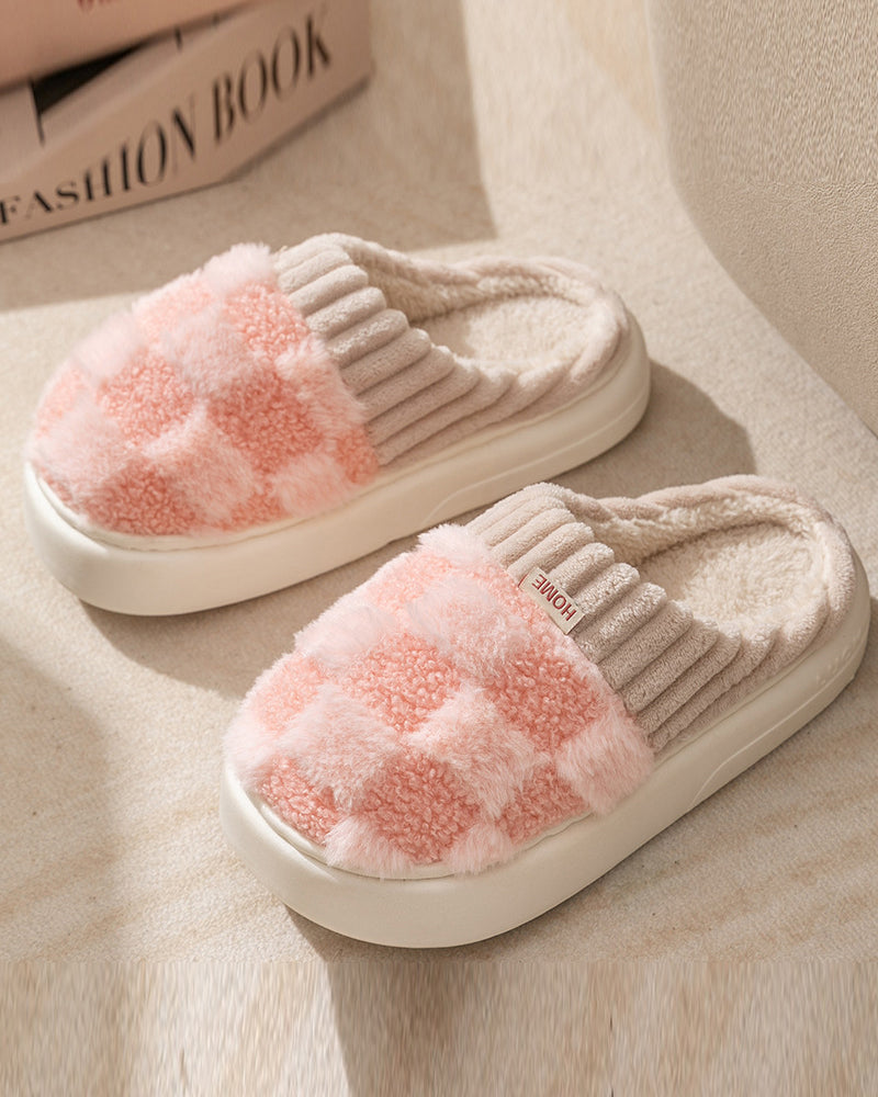 Chaussons chauds antidérapants pour l'intérieur de la maison