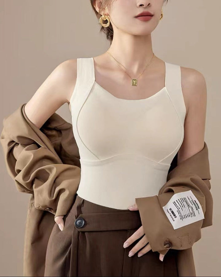 Gilet Thermique Femme avec Soutien-Gorge Intégré