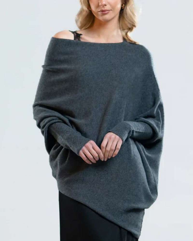 VÊtement Maille Asymétrique Drappé Et Innovant