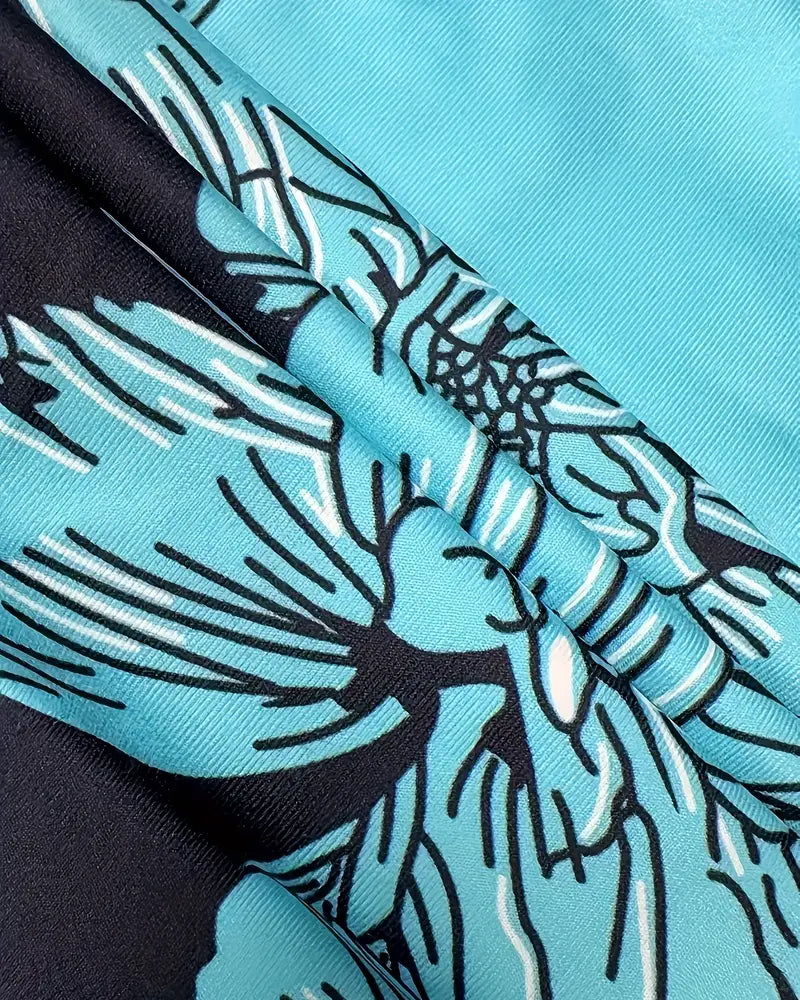 Débardeur À Col En V Sans Manches Imprimé Colorblock