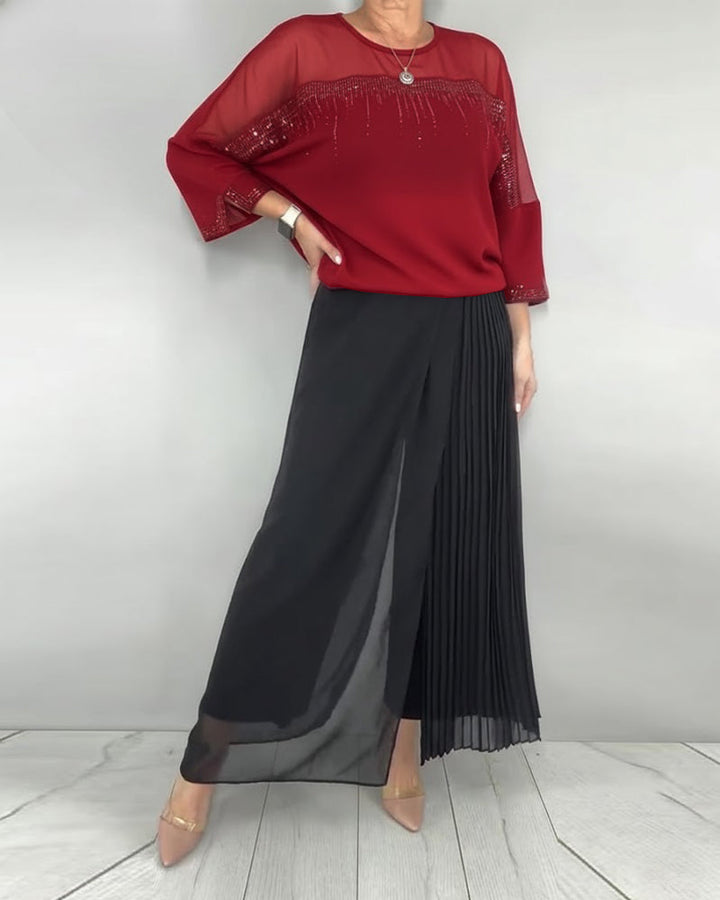 Blouse Maillage Éclaté Loose