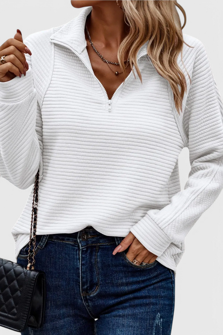 Juliette | Pull à Encolure V et Zip
