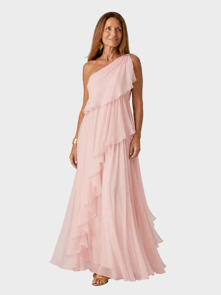 Léa | Robe Maxi aux Volants en Cascade